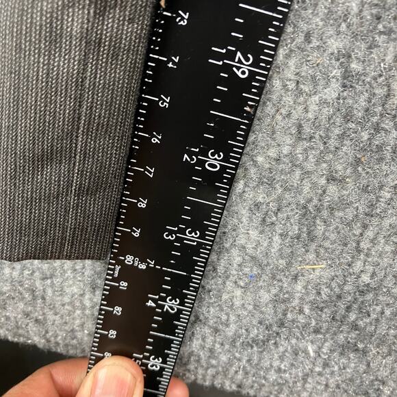 Unknown Brand Pants Mens 38x30 Gray Wool Blend Dress Pleated Classic Formal - Picture 4 of 10